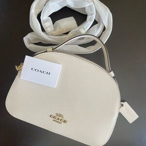 NWOT Coach satchel Off white Crossbody